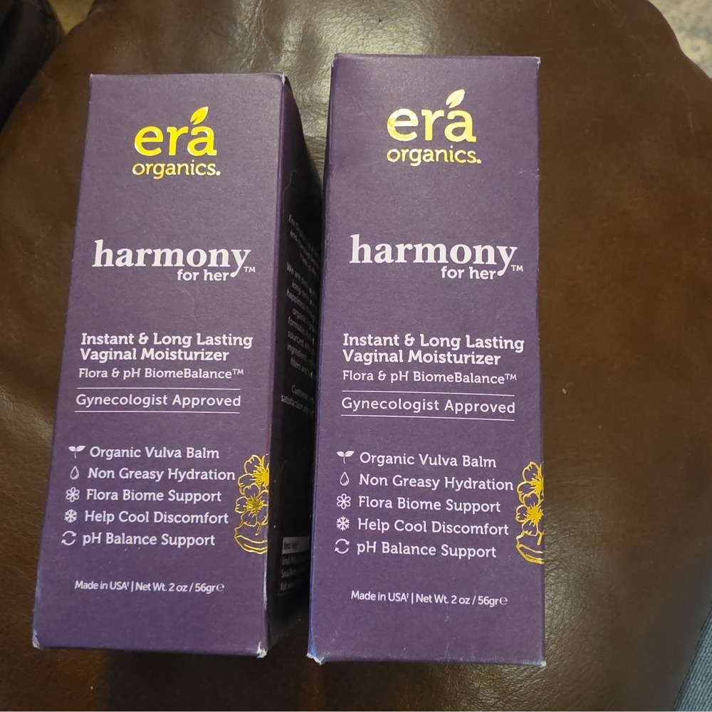 2 Pack Era Organics Harmony for her Vaginal Moisturizer Organic Exp. 06/2027
